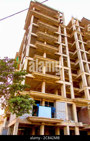 ahmedabad, Gujrat, Indien,- juni 2019 : Blick auf einen Neubau von großen Gebäuden in ahmedabad Stockfoto