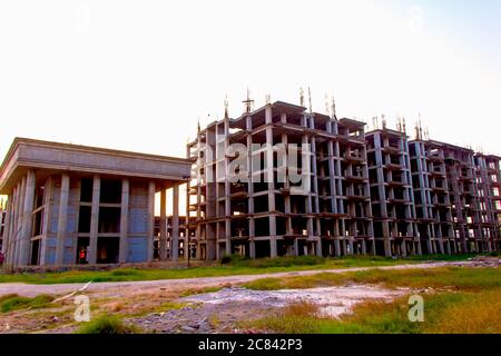 ahmedabad, Gujrat, Indien,- juni 2019 : Blick auf einen Neubau von großen Gebäuden in ahmedabad Stockfoto