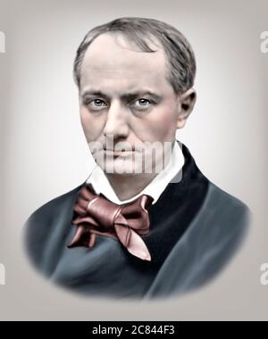 Charles Baudelaire 1821-1867 Französischer Dichter Essayist Kunstkritiker Stockfoto