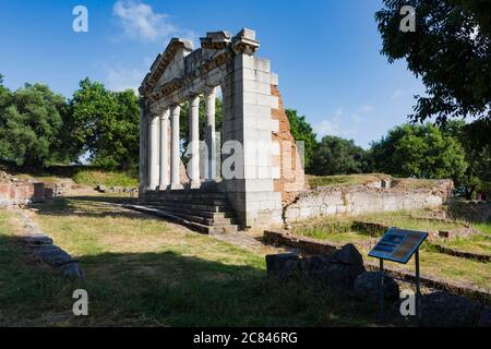 Apollonia, oder Apoloni, Fier Region, Albanien.  Antike griechische Stadt im 6. Jahrhundert v. Chr. gegründet, das eines der wichtigsten albanischen Citi Roms wurde Stockfoto