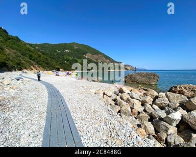 Jaz Beach, Budva, Montenegro Stockfoto