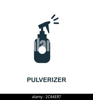 Symbol für Pulverisierer. Einfaches Element aus der Kollektion für Körperpflege. Creative Pulverizer Symbol für Web-Design, Vorlagen, Infografiken und vieles mehr Stock Vektor