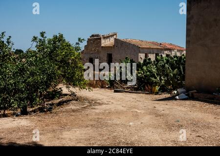 Alte, veraltete Gebäude Stockfoto