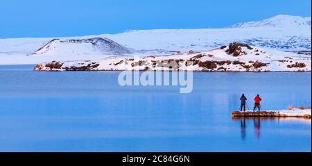 Myvatn-See, Nordisland, Island, Europa Stockfoto