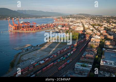 Hafen von Vancouver, British Columbia, Kanada. Stockfoto