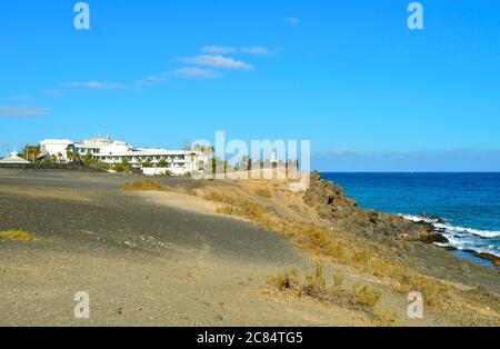 Puerto del Carmen auf Lanzarote Küste ein spanische Insel in den Kanarischen Inseln Stockfoto
