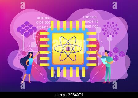 Optische Technologie Konzept Vektor Illustration. Stock Vektor