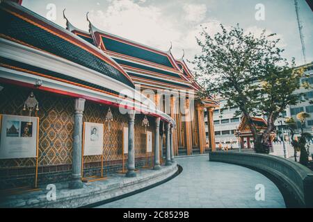 Wat Ratchabophit Sathitmahasimaram Tempel in Bangkok, Altstadt, Thailand Stockfoto