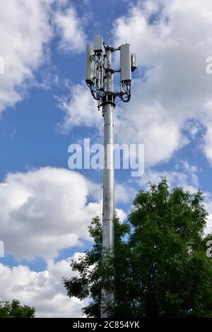 Mobilfunkmast, Mobilfunkmast Stockfoto