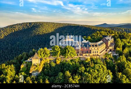 Abtei Mont Sainte-Odile in den Vogesen, Frankreich Stockfoto