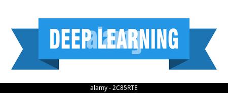 Deep Learning Band. Deep Learning Papier Band Banner Zeichen Stock Vektor