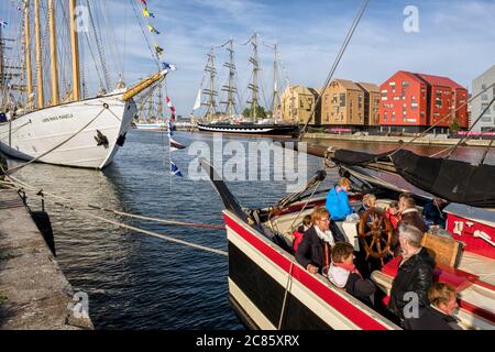 Der Viermast-Schoner Santa Maria Manuela in Dünkirchen Stockfoto