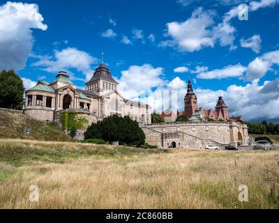 Blick auf die Hakenterrasse in Stettin polen Stockfoto