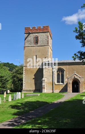 St Mary's Church, Rushden, Hertfordshire, England, Großbritannien Stockfoto