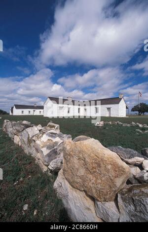 Menard County Texas USA, Oktober 2005: Fort McKavett, seit langem verlassener Posten der US-Armee aus der Zeit der 1850er Jahre in Central Texas, heute State Historical Park. ©Bob Daemmrich Stockfoto