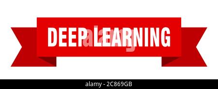 Deep Learning Band. Deep Learning Papier Band Banner Zeichen Stock Vektor