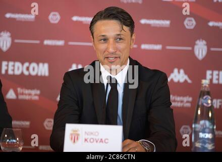 Monaco, Monaco. Juli 2020. Monaco, Monte-Carlo - 21. Juli 2020: AS Monaco Pressekonferenz mit dem neuen Fußballtrainer Niko Kovac. Nico, Fussball, Fußball, Trainer Quelle: dpa/Alamy Live News Stockfoto