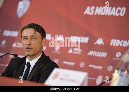 Monaco, Monaco. Juli 2020. Monaco, Monte-Carlo - 21. Juli 2020: AS Monaco Pressekonferenz mit dem neuen Fußballtrainer Niko Kovac. Nico, Fussball, Fußball, Trainer Quelle: dpa/Alamy Live News Stockfoto