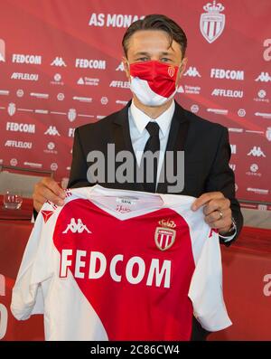 Monaco, Monaco. Juli 2020. Monaco, Monte-Carlo - 21. Juli 2020: AS Monaco Pressekonferenz mit dem neuen Fußballtrainer Niko Kovac. Nico, Fussball, Fußball, Trainer Quelle: dpa/Alamy Live News Stockfoto