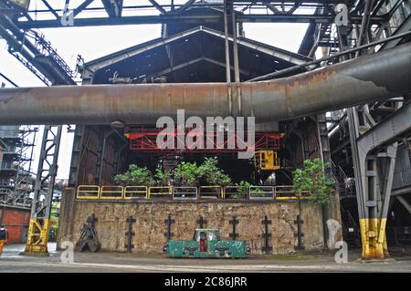 Ehemalige Industrie in Duisburg, Deutschland Stockfoto