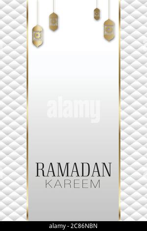 Vektor-Banner, Vintage Laternen für Ramadan Wunsch östlichen Stil. Stock Vektor
