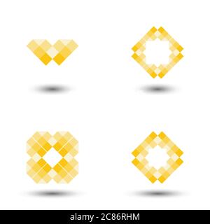 Golden Logo Symbol Vektor Vorlage Design Stock Vektor