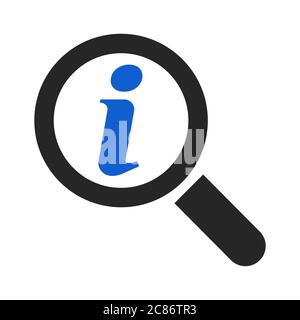 Info-Hilfesymbol, Info-Blasenpult. Vektor singen isoliert auf weißem Hintergrund . Stock Vektor