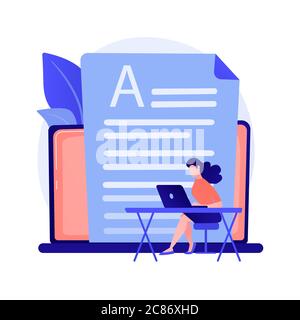 Copywriting Vektor Konzept Metapher Stock Vektor