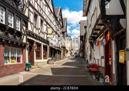 Neutor und Altstadt in Linz am Rhein Stockfoto