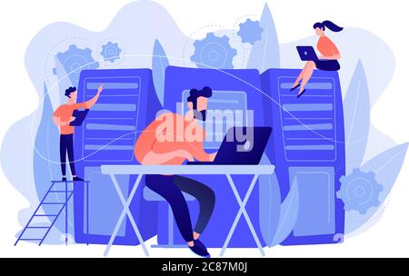 Vektordarstellung „Systemadministration“ Stock Vektor