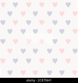 Retro Nahtloses Muster mit bunten Herzen Stock Vektor