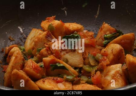 Tawa braten idli zu Hause gemacht Stockfoto