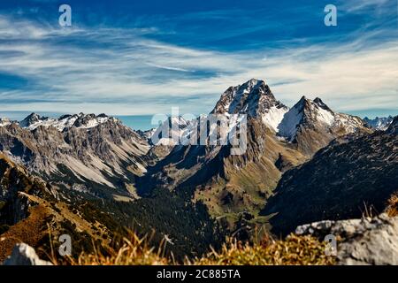 Walsertal Rote Wand Biosphärenpark Österreich Alpen Stockfoto