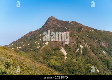 Der atemberaubende Blick auf die Natur vom Sharp Peak im Sai Kung East Country Park in Hongkong Stockfoto