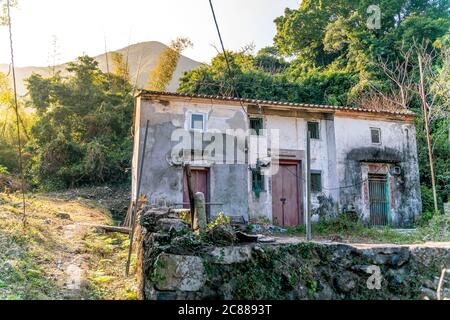 Verlassene Fischerdorf in Hongkong Stockfoto