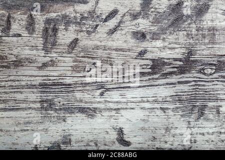 Hintergrund mit Holzstruktur. Grau alte Holzdiele gealterte schäbige Textur als Hintergrund. Ansicht rustikalen Holzhintergrund. Stockfoto