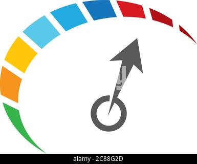 Geschwindigkeit Logo Vorlage Vektor Symbol Illustration Design Stock Vektor