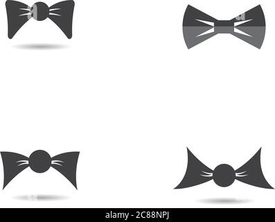 Krawatte Logo Vorlage Vektor Symbol Illustration Design Stock Vektor