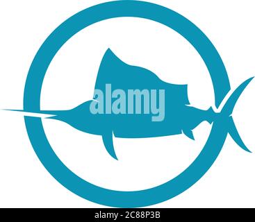 Fisch Logo Vorlage Vektor Symbol Illustration Design Stock Vektor