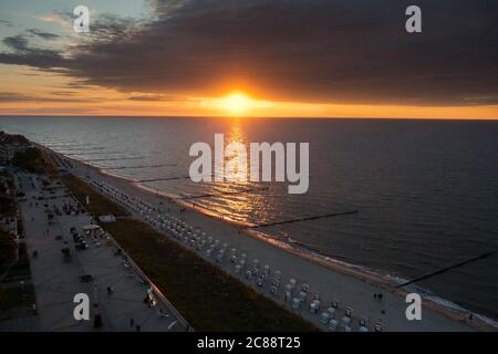 Kühlungsborn, ostseebad und Meer, mecklenburg-vorpommern, deutschland Stockfoto