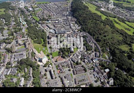 Luftaufnahme von Bangor in Nord-Wales Stockfoto