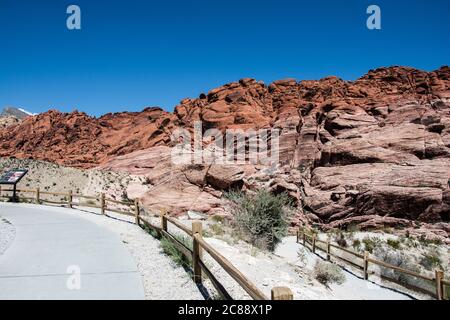 Berg des Red Rock Canyon, Nevada Stockfoto