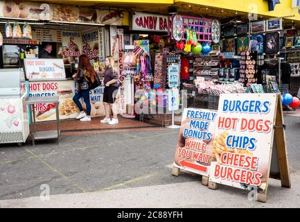 Ein Fast-Food-Outlet in der Küstenstadt von Lancashire, Blackpool Stockfoto