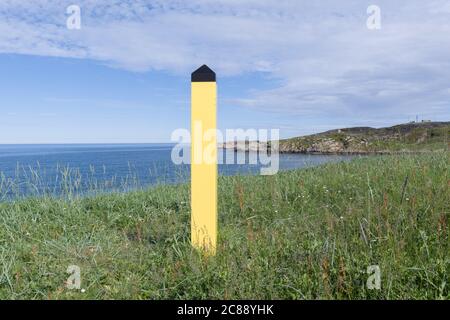 Norwegischer Grenzposten in Grense Jakobselv, in der Gemeinde Sør-Varanger, Finnmark, Norwegen Stockfoto