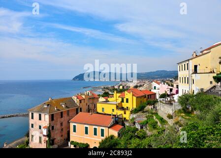 Blick auf cervo ligurischen Dorf in der Provinz imperia Italien Stockfoto