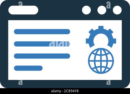 Symbol für die Optimierung der Website. Perfekt für die Gestaltung und Entwicklung von Websites, Präsentationen, Stock-Bilder, Werbematerialien, Illustrationen oder Stock Vektor