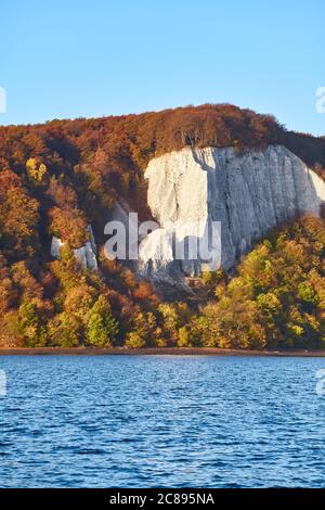 Insel Rügen Kreidefelsen bei Sonnenaufgang, Deutschland. Stockfoto