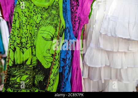 Hippiemarkt Punta Arabi, Ibiza, Balearen, Spanien Stockfoto