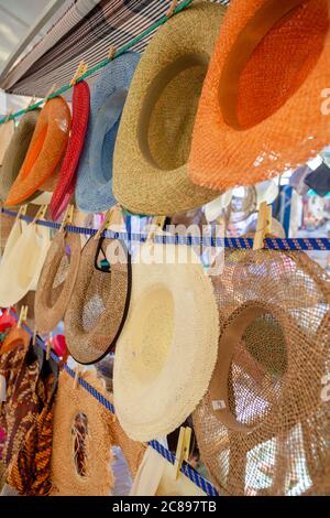 Hippiemarkt Punta Arabi, Ibiza, Balearen, Spanien Stockfoto