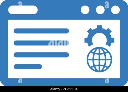 Symbol für die Optimierung der Website. Perfekt für die Gestaltung und Entwicklung von Websites, Präsentationen, Stock-Bilder, Werbematerialien, Illustrationen oder Stock Vektor